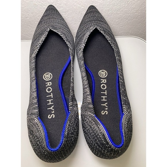 Rothy's Black and Gray Flats - Picture 4 of 12